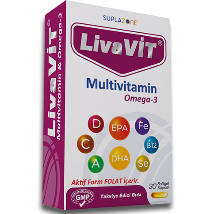 Livavit Multivitamin Omega-3 30 Softgel Capsules