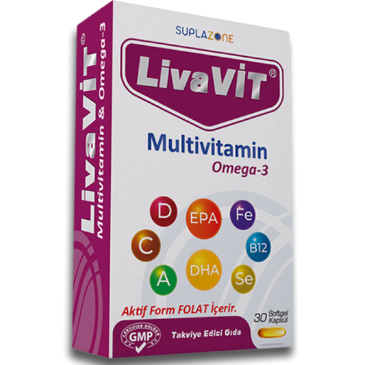 Livavit Multivitamin Omega-3 30 Softgel Capsules